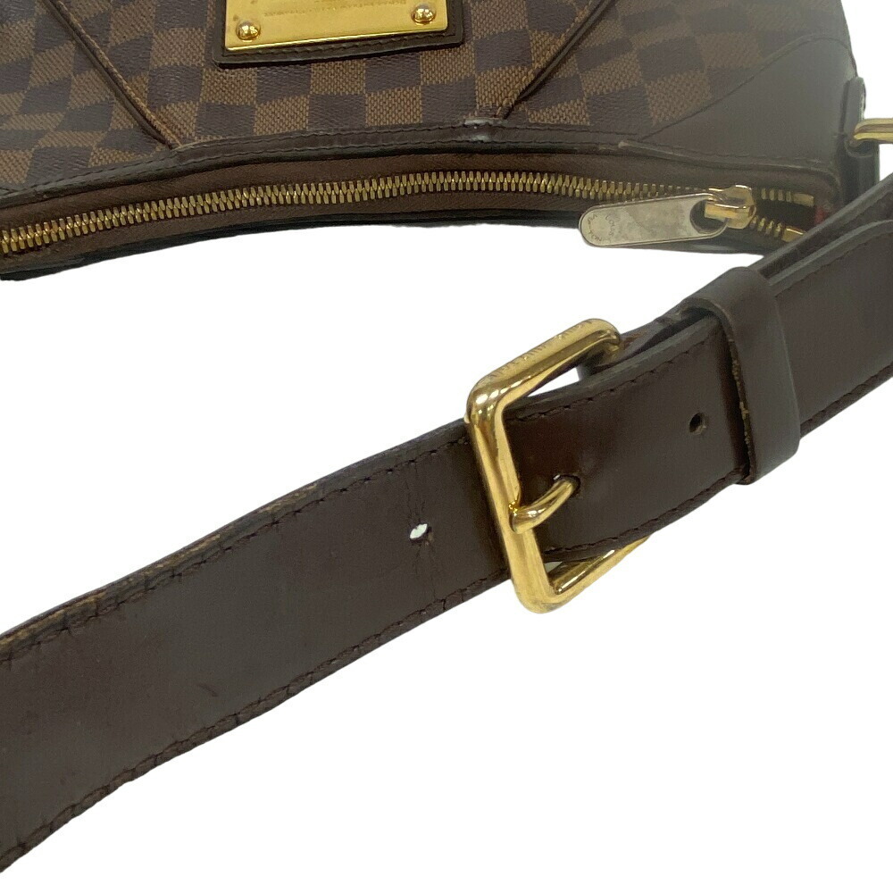 LOUIS VUITTON Tate Thames Damier Handbag Brown